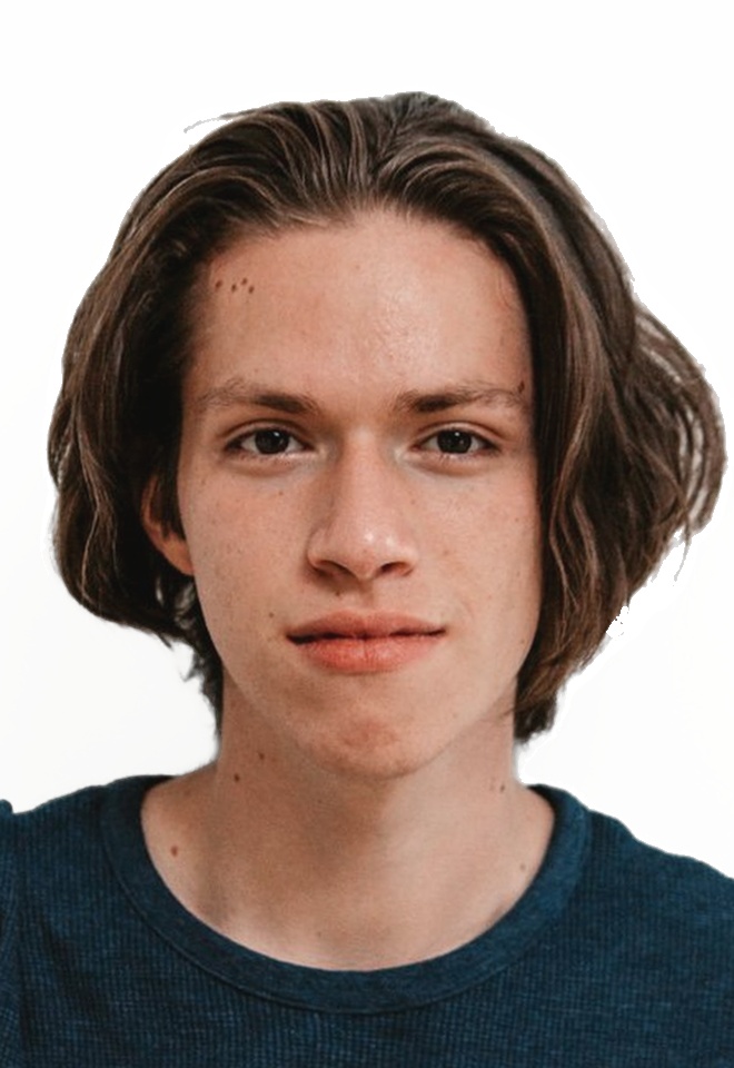 Processed China visa photo with white background