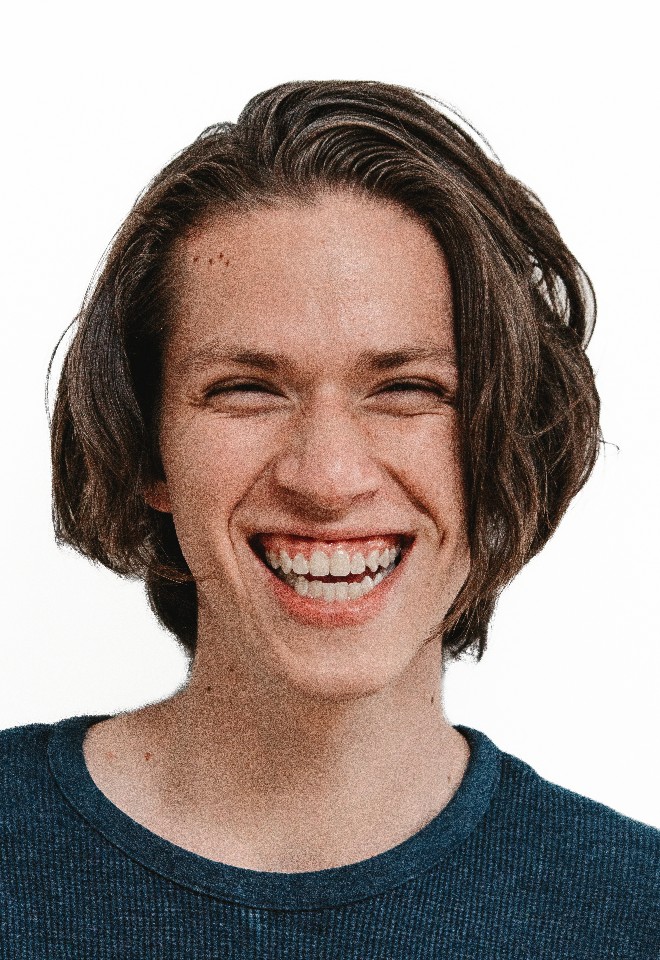 Processed photo with smile and open mouth warnings